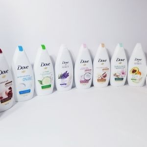 10 Pack Assorted Dove Body Wash 500ml